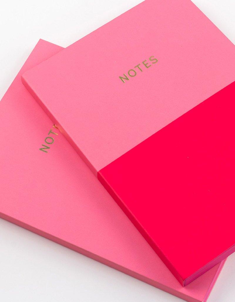 Go Stationery Colourblock Candy/Cerise Pink Duo A6 Set Of 2 Notebooks, , large image number 1