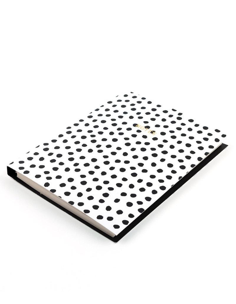 Go Stationery Monochrome Painterly Dot Wire O Notebook, , large image number 2