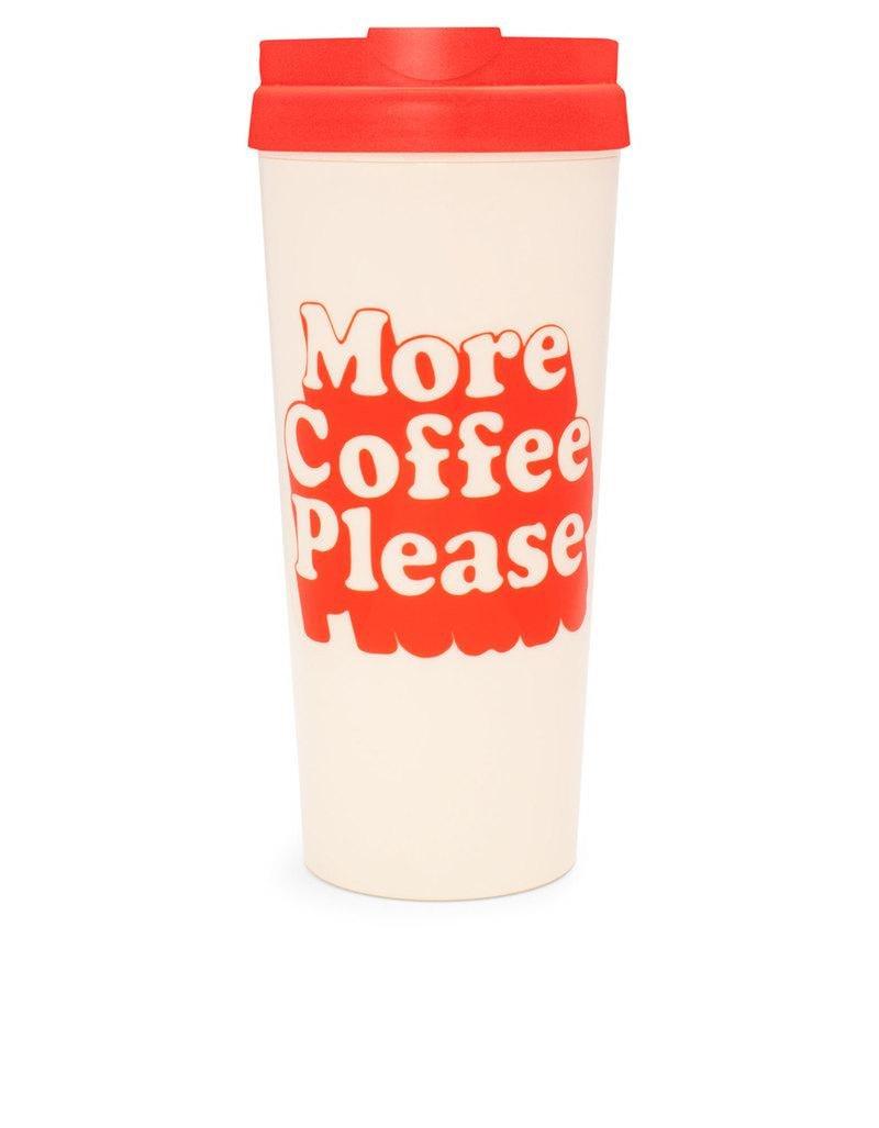Bando Hot Stuff Thermal Mug More Coffee Please Red Cream 470ml, , large image number 0