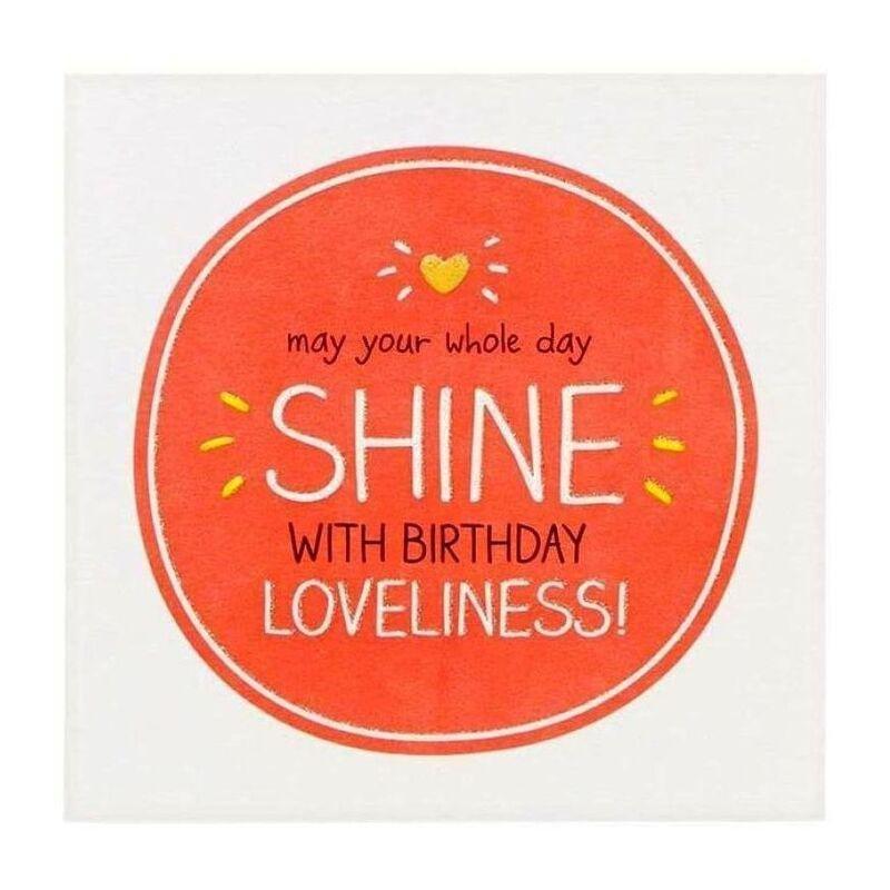 Pigment Shine With Birthday Loveliness Greeting Card (12 x 17cm), , large image number 0