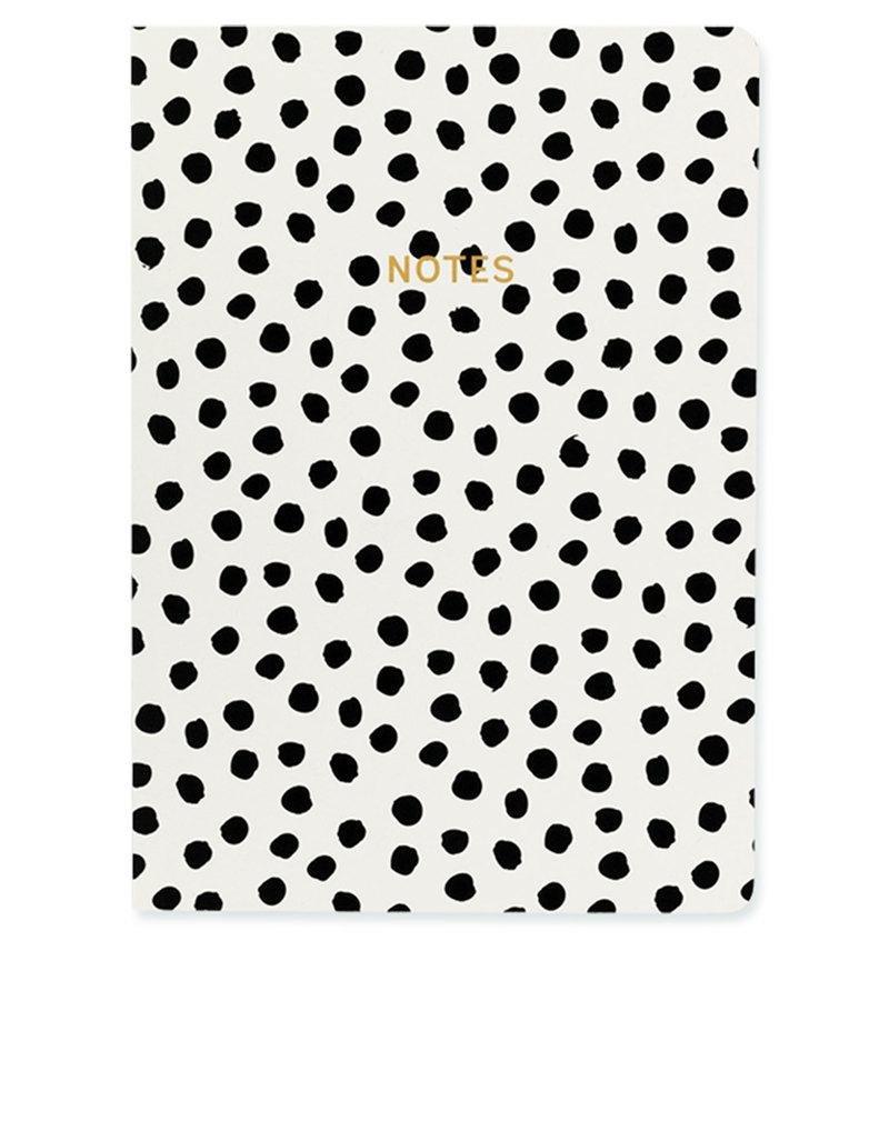 Go Stationery Monochrome Painterly Dots A5 Notebook, , large image number 0