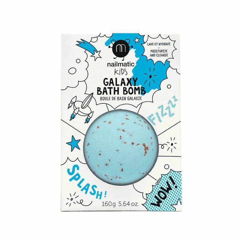 Nailmatic Kids Comet Bath Bomb Vegan & Blue With Red Flakes, , large image number 0