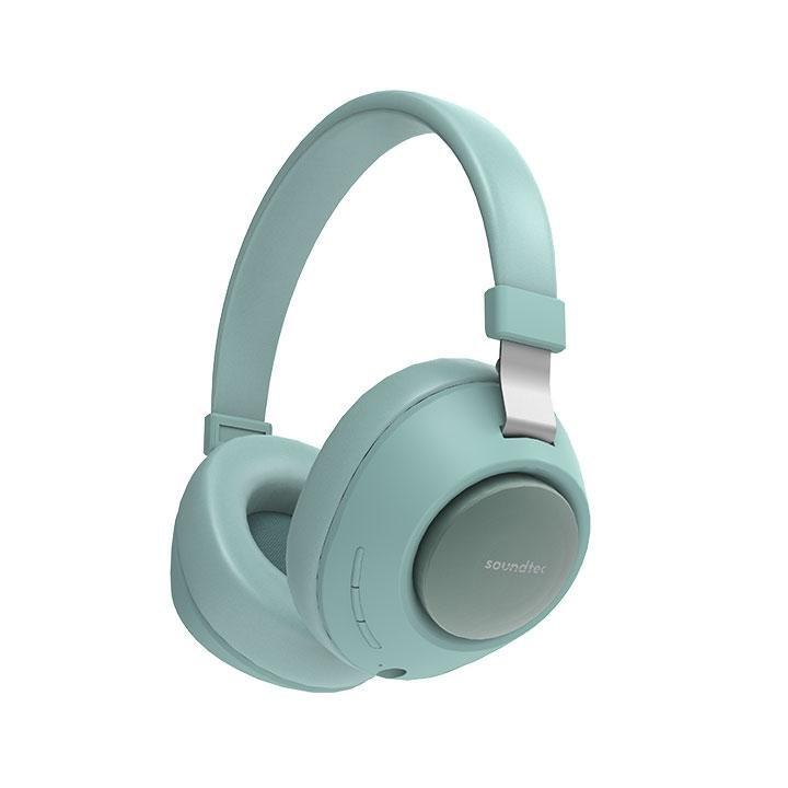 Porodo Soundtec Green Deep Sound Wireless Over-Ear Headphone, , large image number 1