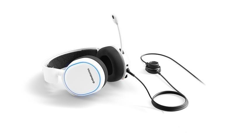 SteelSeries Arctis 5 White 2019 Edition Gaming Headset, , large image number 1