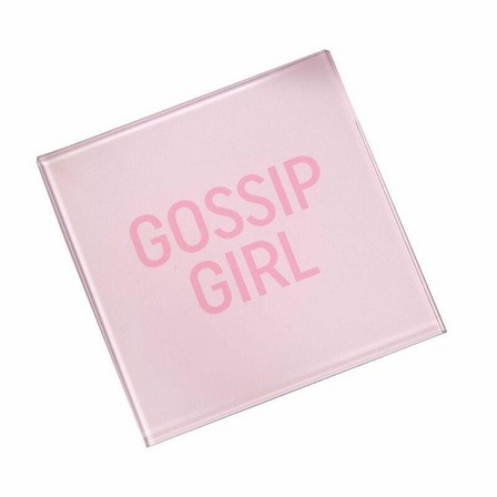 HARVEY MAKIN - Harvey Makin Gossip Girl Pink Glass Coaster