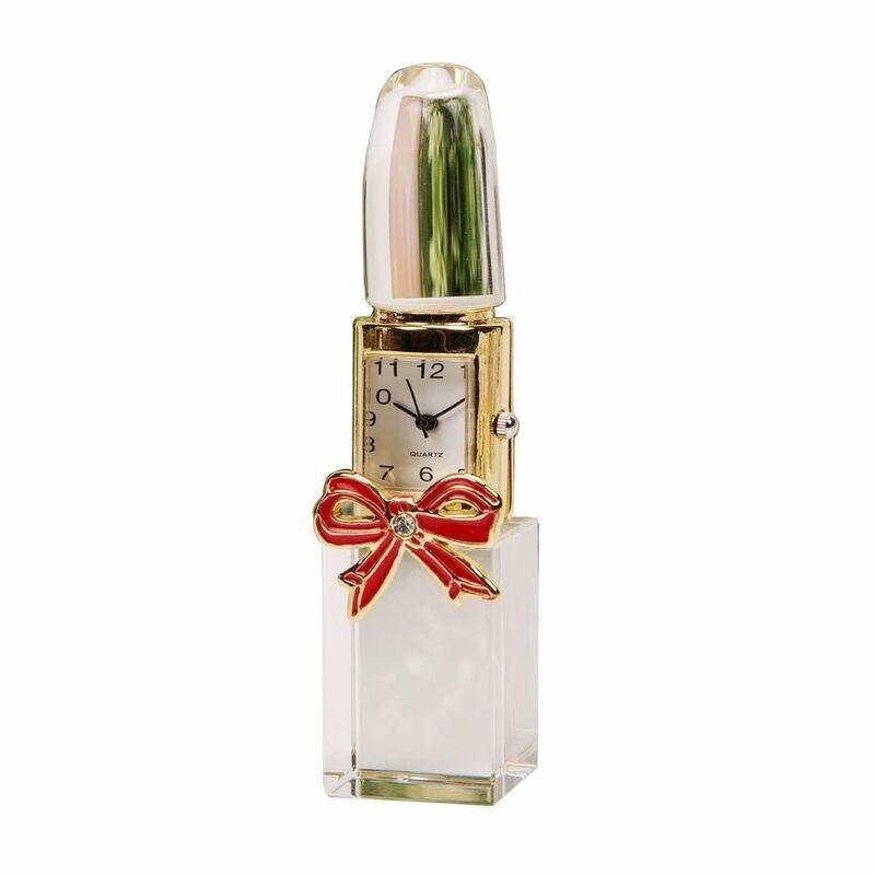 William Widdop Miniature Lipstick Glass Clock, , large image number 0
