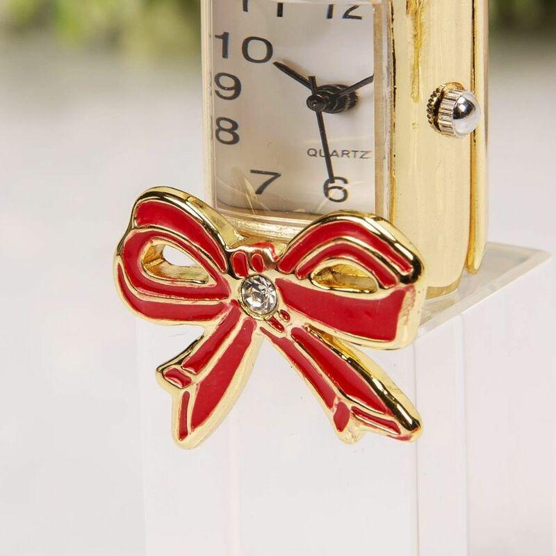 William Widdop Miniature Lipstick Glass Clock, , large image number 1