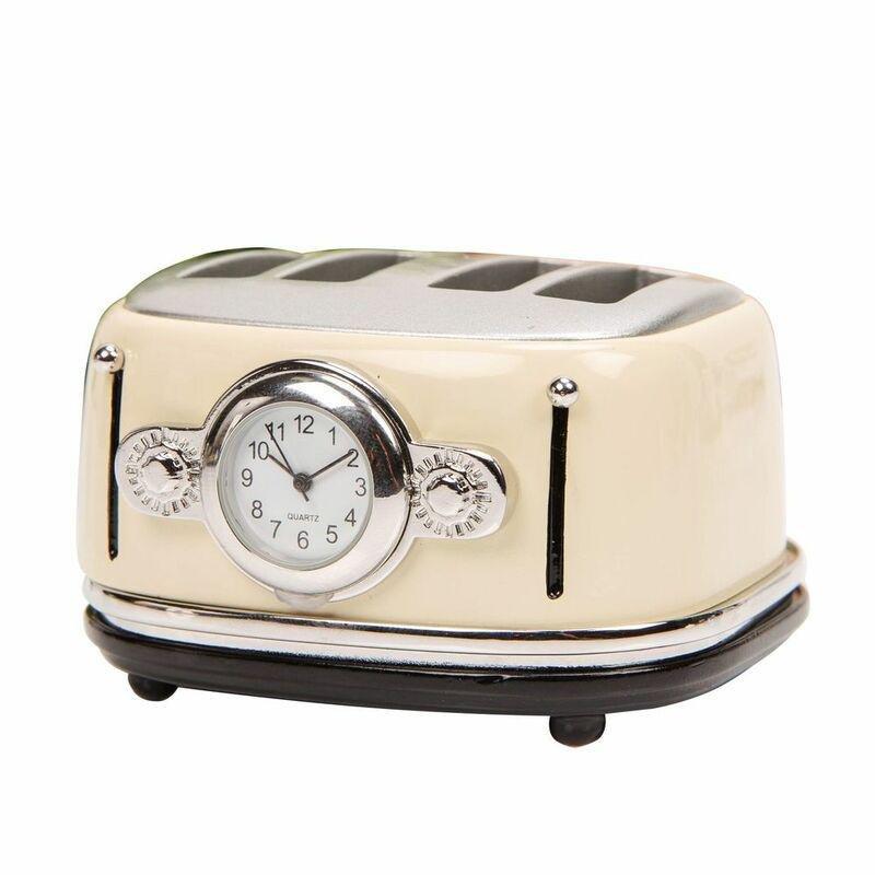 William Widdop Miniature Cream Toaster Clock, , large image number 0