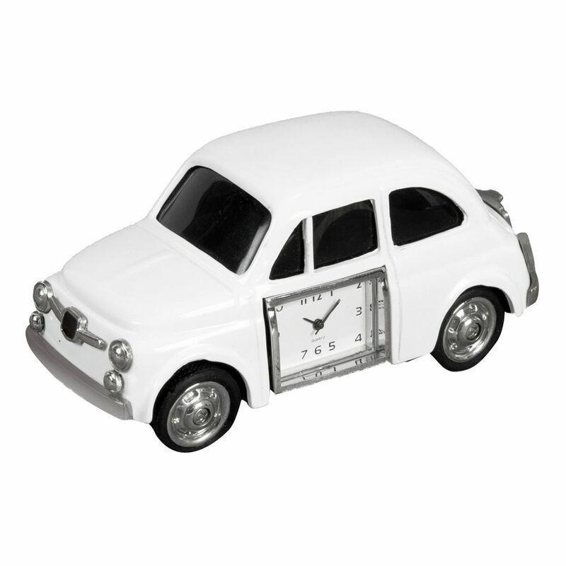 William Widdop Miniature White Car Clock, , large image number 0