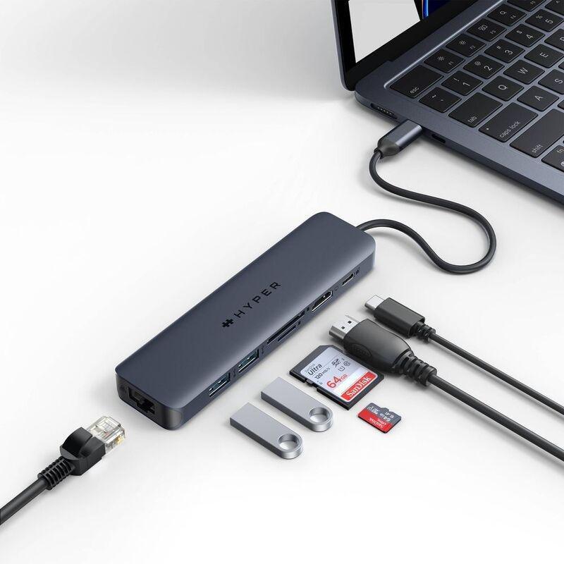 Hyper Hyperdrive Next 7 Port USB-C Hub - Midnight Blue, , large image number 5