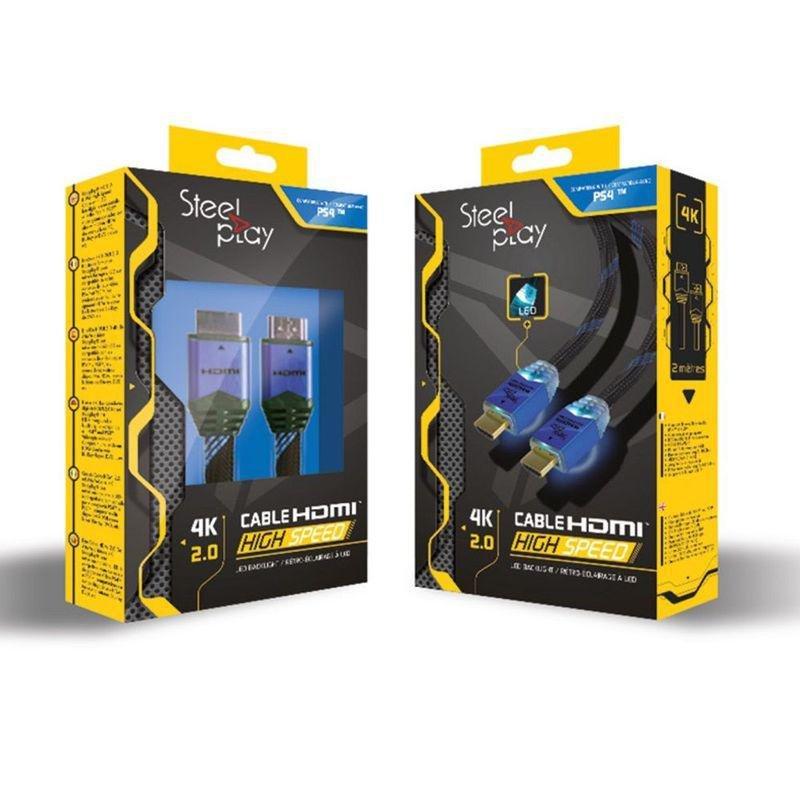 Steelplay 4K 2.0 HDMI Cable for PS4, , large image number 0