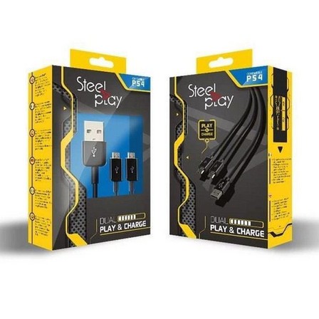 STEELPLAY - Steelplay Dual Play & Charge Cable for PS4
