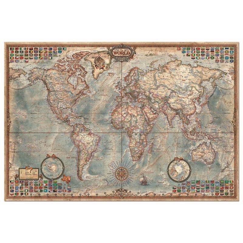 Educa The World Executive Map 4000 Pcs Jigsaw Puzzle, , large image number 1