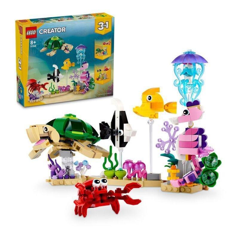LEGO Creator Sea Animals Toy 3in1 Building Set 31158, , large image number 0