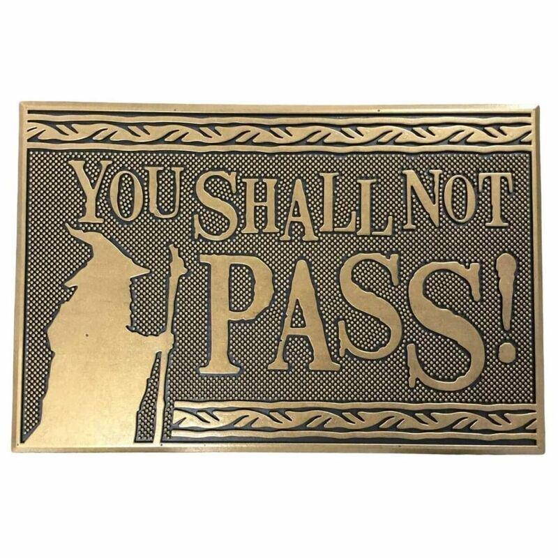 Pyramid International Lord of the Rings You Shall Not Pass Rubber Doormat (60 x 40 cm), , medium