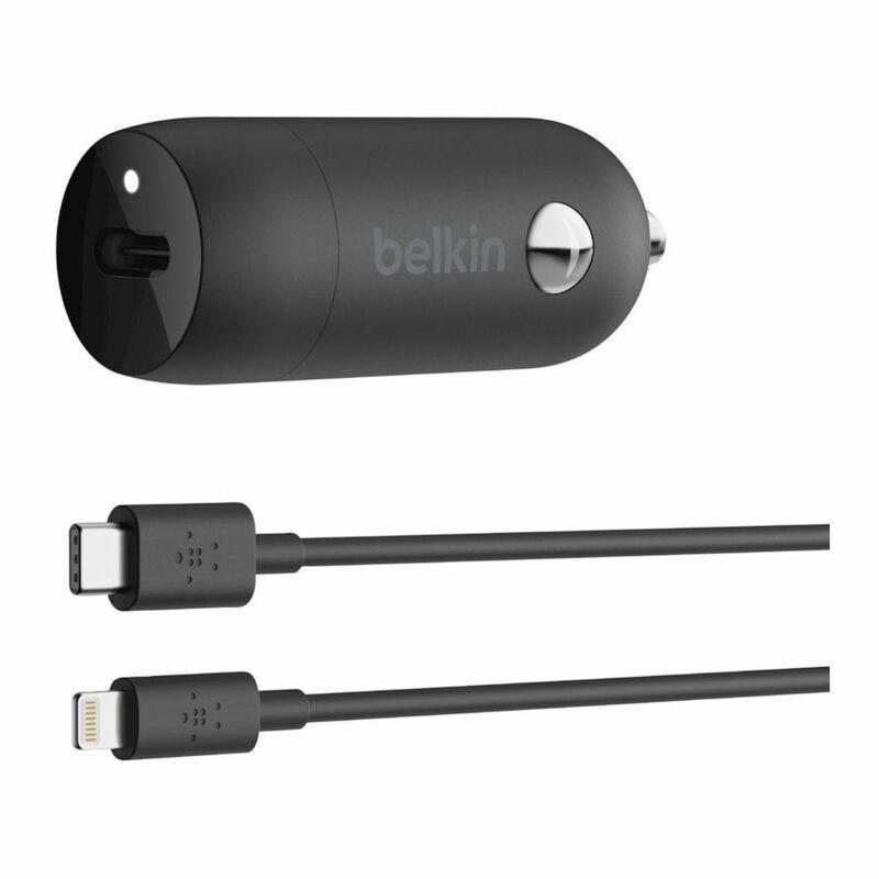 Belkin Boost Charge 20W USB-C Pd Car Charger Lightning Cable Black, , large image number 0
