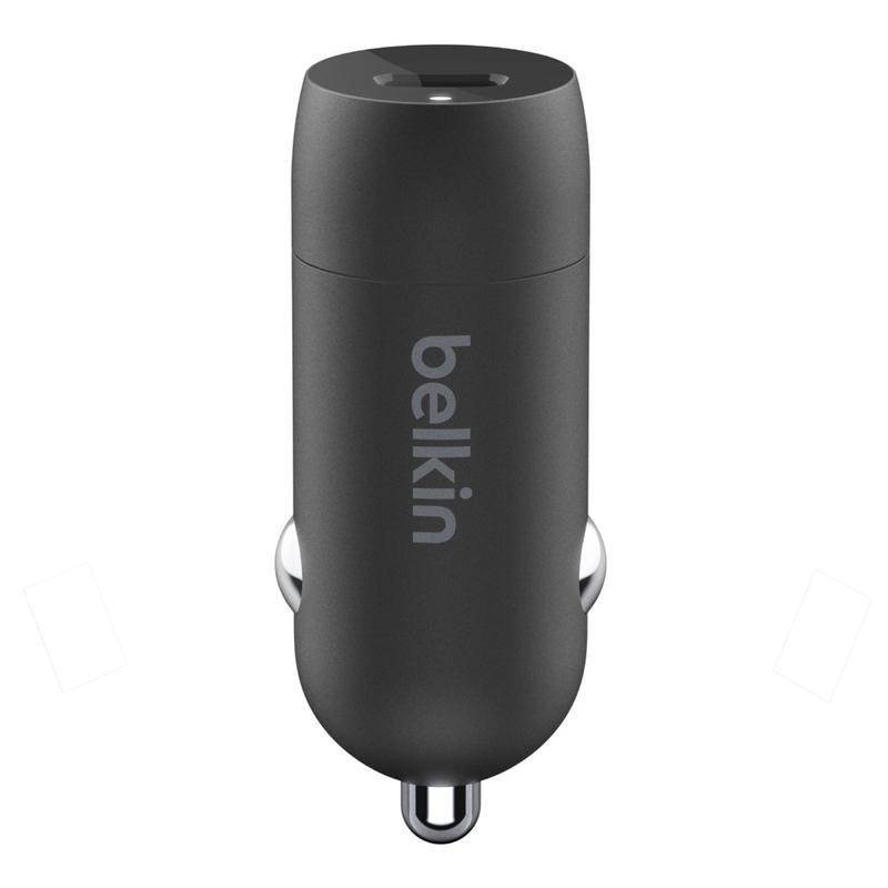 BELKIN - Belkin Boost Charge 20W USB-C Pd Car Charger Lightning Cable Black
