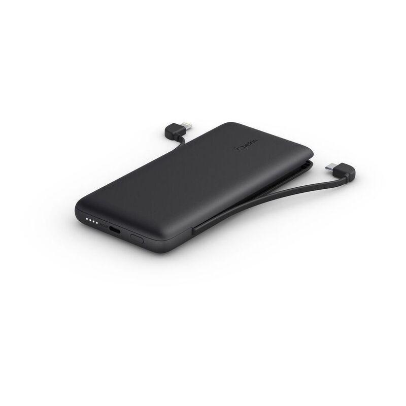 Belkin BOOSTCHARGE Plus 10K USB-C Power Bank with Integrated Cables Black, , large image number 0