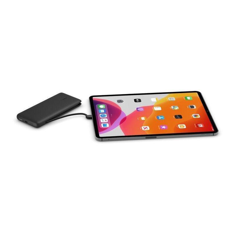 Belkin BOOSTCHARGE Plus 10K USB-C Power Bank with Integrated Cables Black, , large image number 1