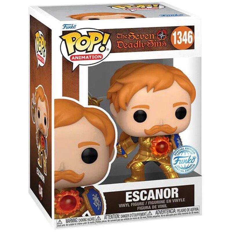 Funko Pop! Animation Seven Deadly Sin Escanor With Cs And Axe Metallic Vinyl Figure, , large image number 0