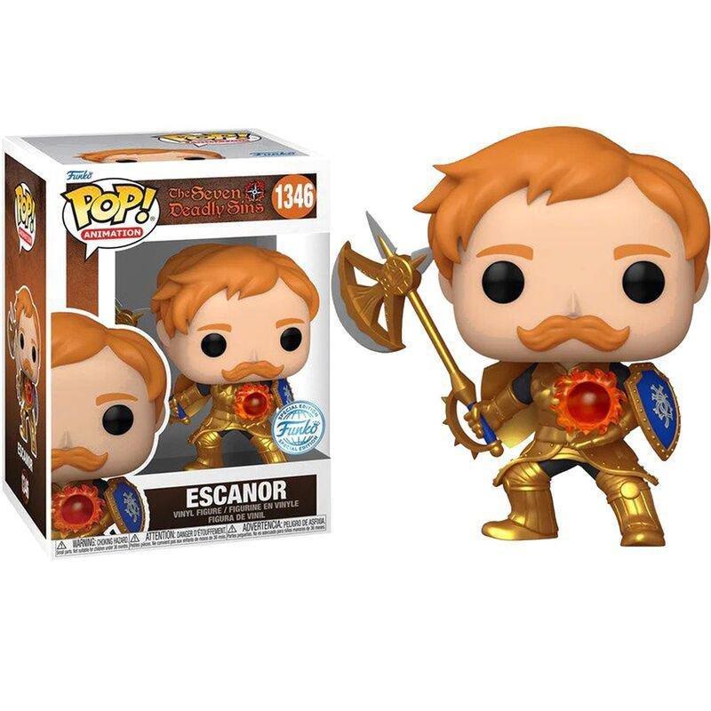 Funko Pop! Animation Seven Deadly Sin Escanor With Cs And Axe Metallic Vinyl Figure, , large image number 1
