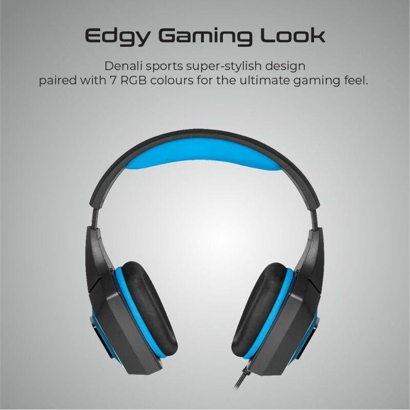 Vertux Denali High Fidelity Suroud Sound Gaming Headset Blue, , large image number 1