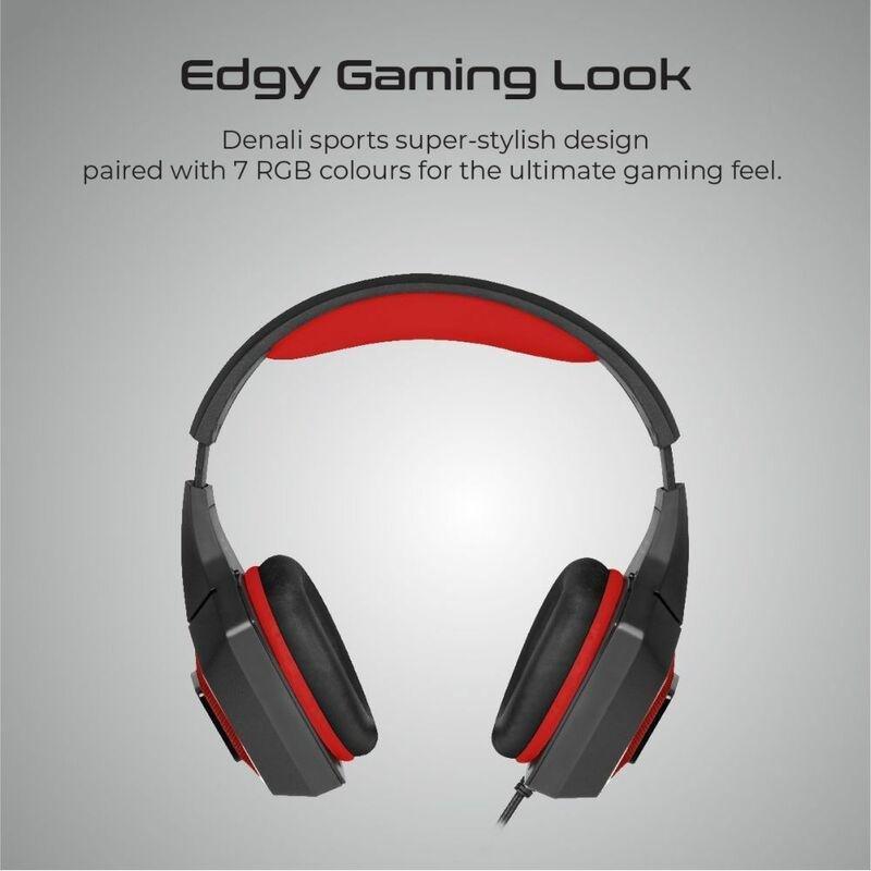 Vertux Denali High Fidelity Suroud Sound Gaming Headset Red, , large image number 4