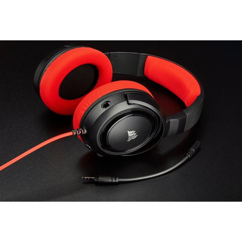 Corsair HS35 Red Gaming Headset, , large image number 1