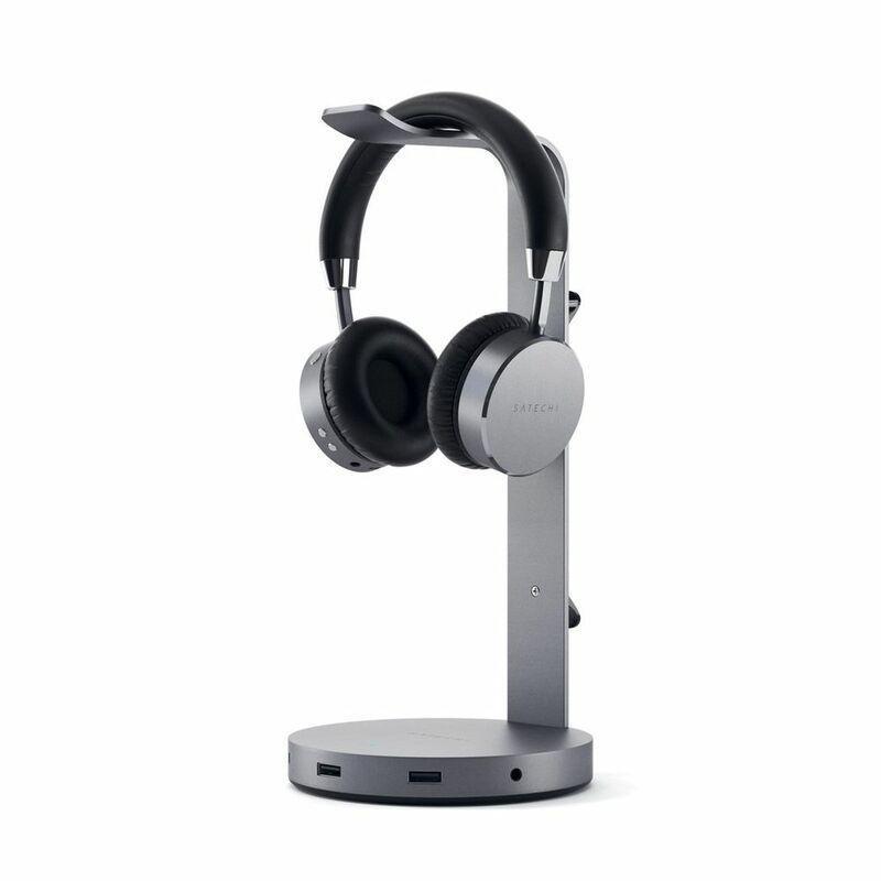 Satechi Aluminum Headphone Stand Hub Space Grey, , large image number 1