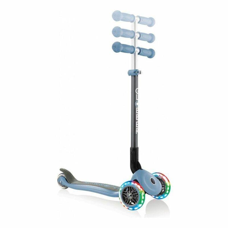 Globber Primo Foldable Lights with Anodized T-Bar Scooter Ash Blue, , large image number 3