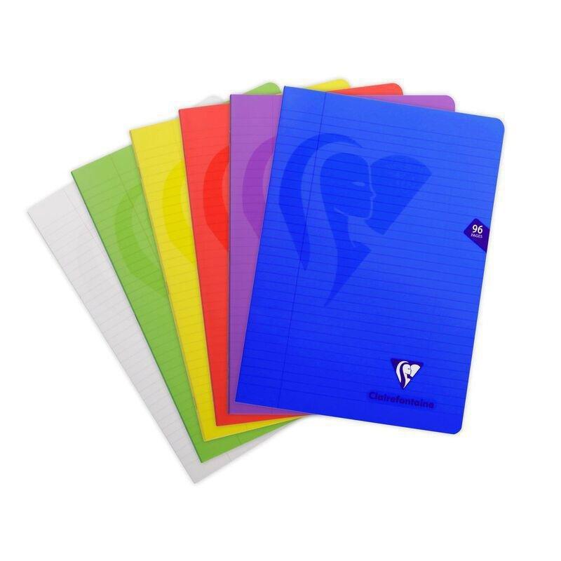 Clairefontaine Mimesys Polypro Notebook - 48 Lined Sheets - (21 x 29.7 cm) (Assorted Colours - Includes 1), , large image number 0