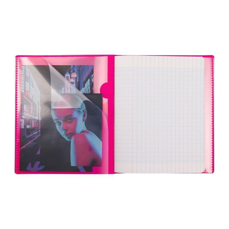 Clairefontaine Koverbook Neon Stapled Opaque Polypro Notebook - 48 Lined Sheets (17 x 22 cm) (Assorted Colours - Includes 1), , large image number 6
