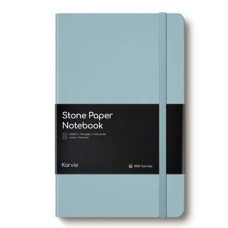 Karvle Lined Hardcover Stone Paper Notebook - Arctic (13 x 21 cm), , medium