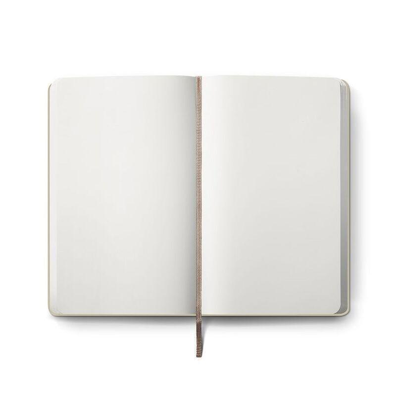 Karvle Plain Hardcover Pocket Stone Paper Notebook - Peach (9 x 14 cm), , large image number 1