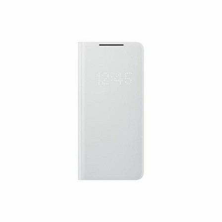SAMSUNG - Samsung LED View Cover Gray for Galaxy S21 Ultra