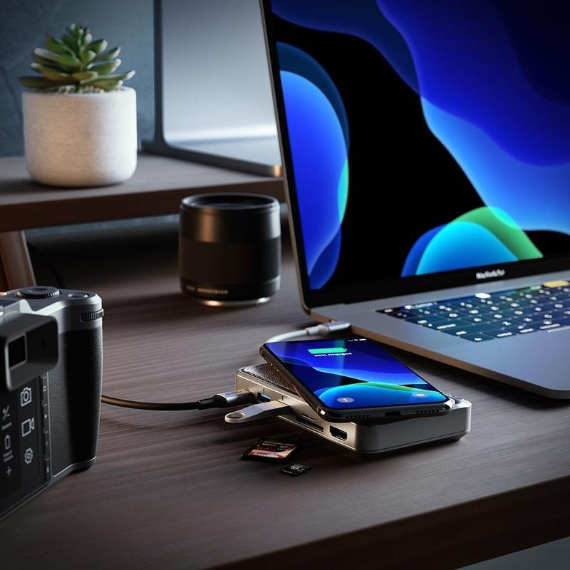 Alogic USB-C Dock Wave All-in-One/USB-C Hub with Power Delivery - Space Grey, , large image number 1