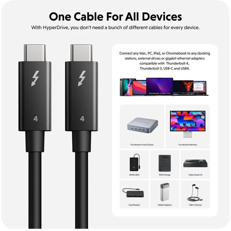 Hyper Hyperdrive 2M Thunderbolt 4 Cable, , large image number 2