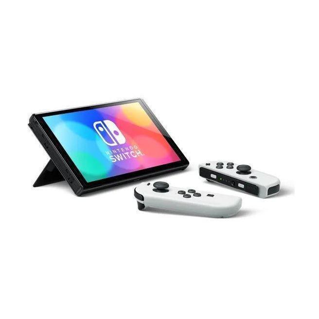Nintendo Switch OLED White Joy-Con Console, , large image number 1