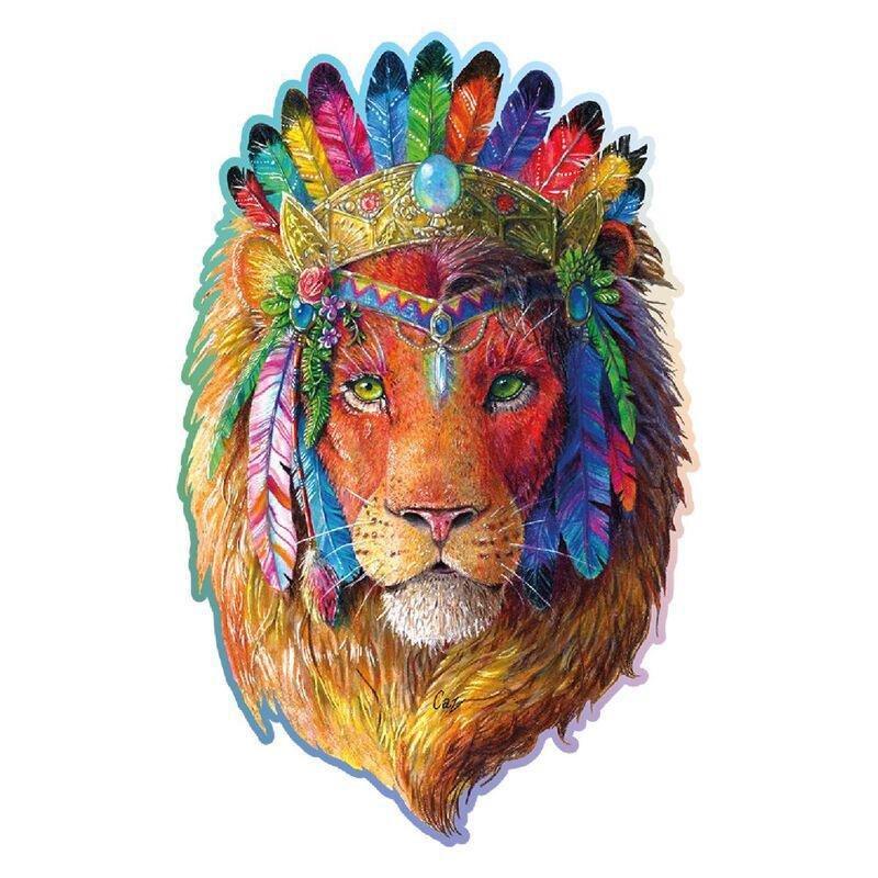 Wooden City Mystic Lion XL Wooden Jigsaw Puzzle (505 Pieces), , large image number 0