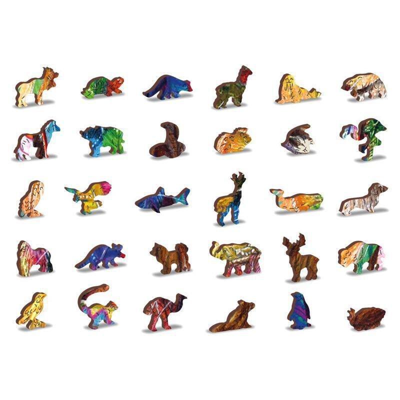 Wooden City Mystic Lion XL Wooden Jigsaw Puzzle (505 Pieces), , large image number 1