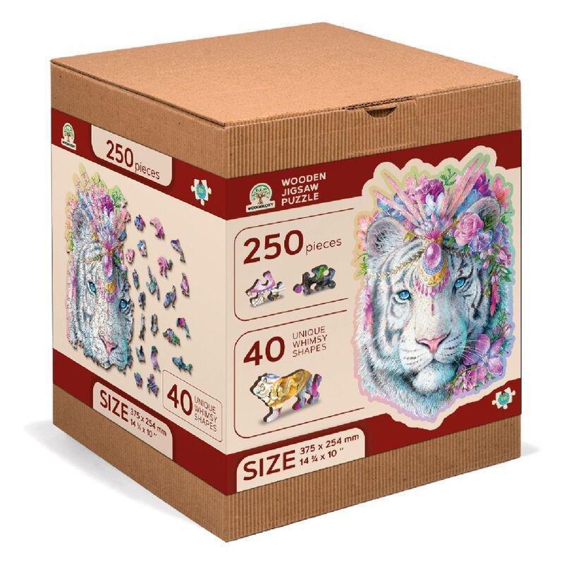 Wooden City Mystic Tiger L Wooden Jigsaw Puzzle (250 Pieces), , large image number 0