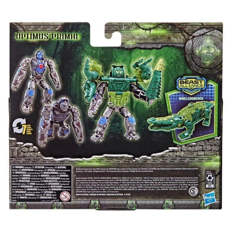 Hasbro Transformers: Rise of the Beasts Beast Alliance Optimus Prime and Skul Cruncher 5-inch Action Figures (2-Pack), , large image number 2