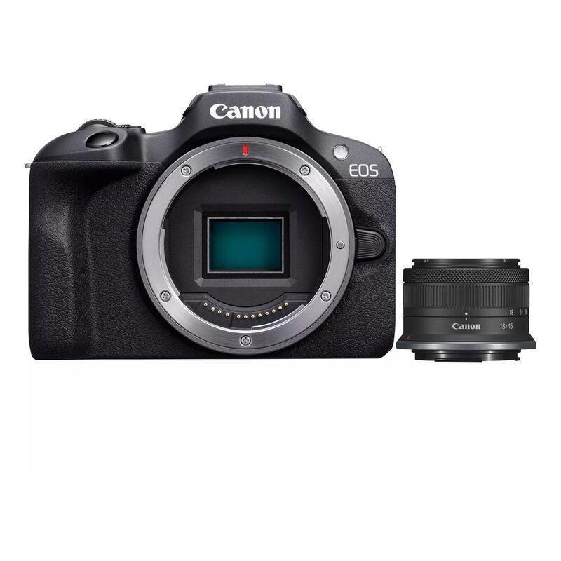 Canon EOS R100 Mirrorless Camera + RF-S 18-45mm F4.5-6.3 IS STM Lens, , medium