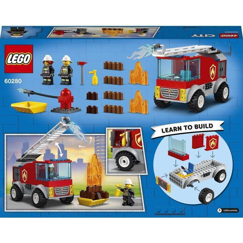 LEGO City Fire Fire Ladder Truck 60280, , large image number 2