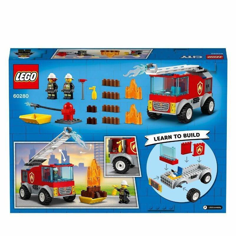 LEGO City Fire Fire Ladder Truck 60280, , large image number 7