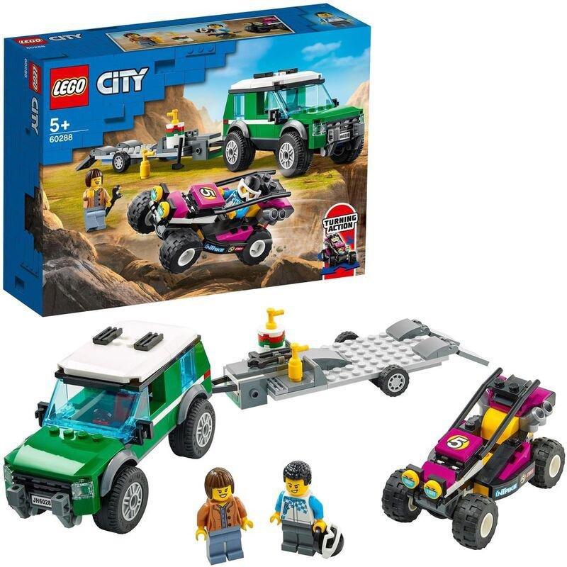 LEGO City Great Vehicles Race Buggy Transporter 60288, , large image number 0