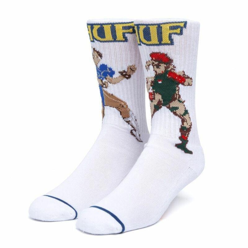 Huf Street Fighter Chun-Li & Cammy Socks White (One Pair), , large image number 0