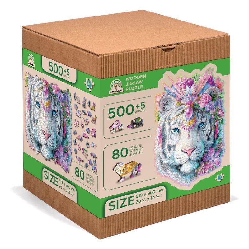 WOODEN CITY - Wooden City Mystic Tiger XL Wooden Jigsaw Puzzle (505 Pieces)
