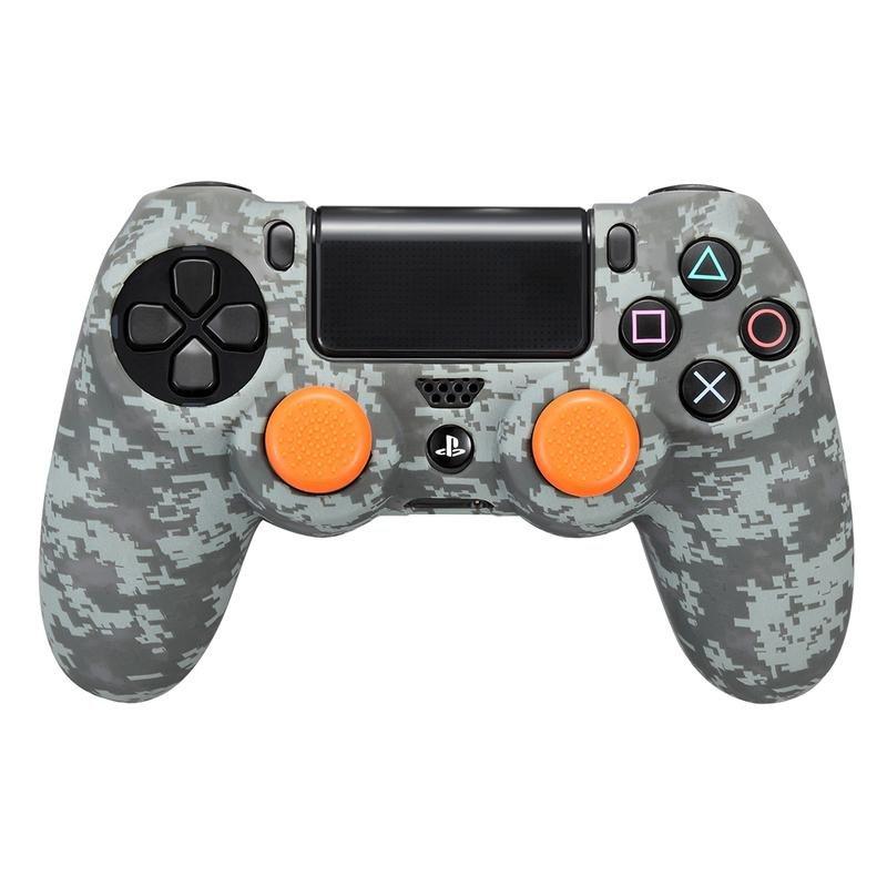 FR-TEC Silicone Sleeve & Grips Camo Pixel Black for DualShock 4, , large image number 0