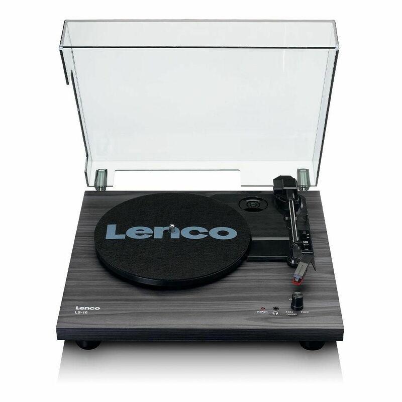 Lenco LS-10 Belt-Drive Turntable with Built-in Speakers - Black, , large image number 0